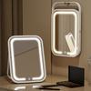 Touch Control LED Lighted Mirror Rechargeable Portable Vanity Mirror  Home