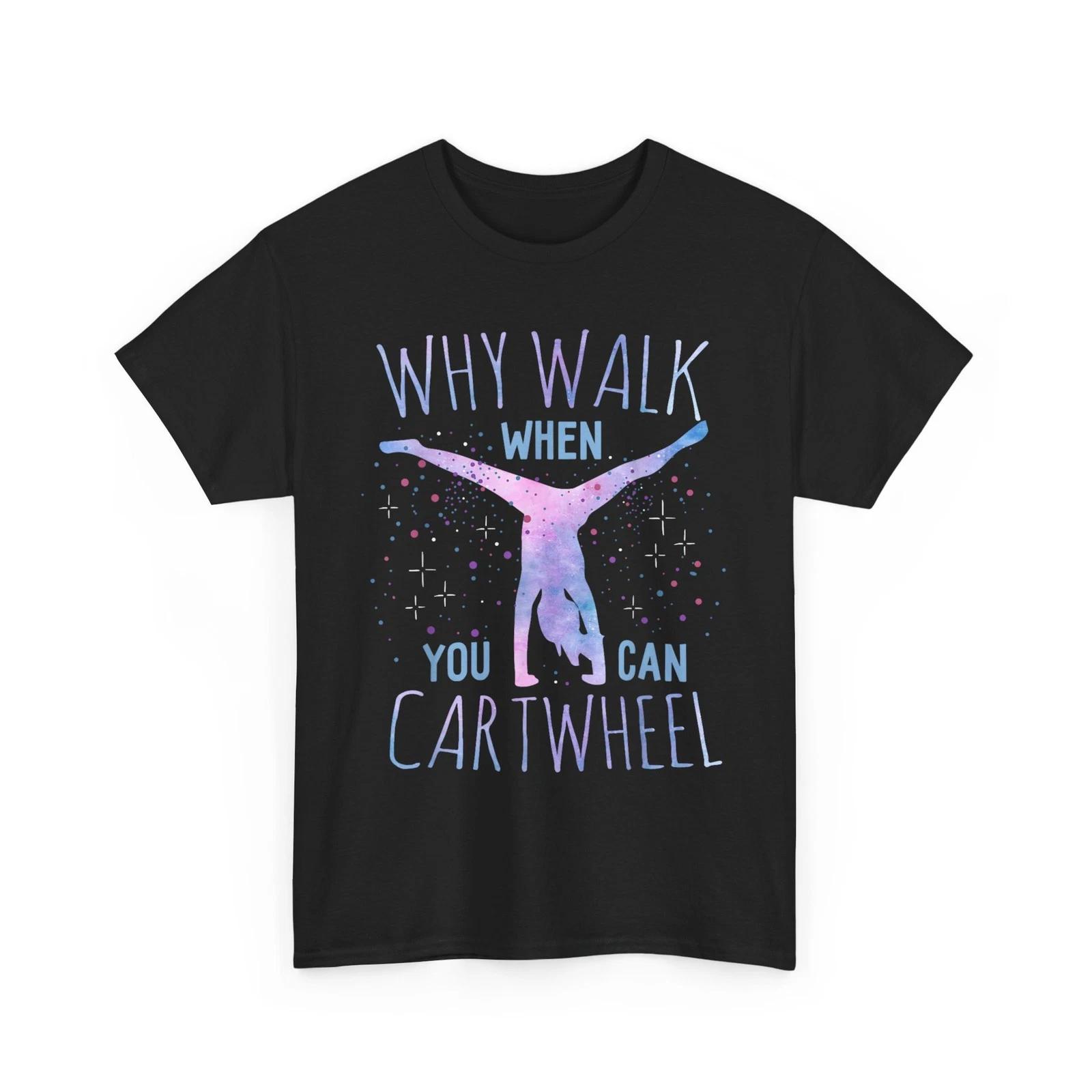 Tumbling Gymnastics Gifts For Little Girls, Cartwheel Gymnast Girl T-Shirt S