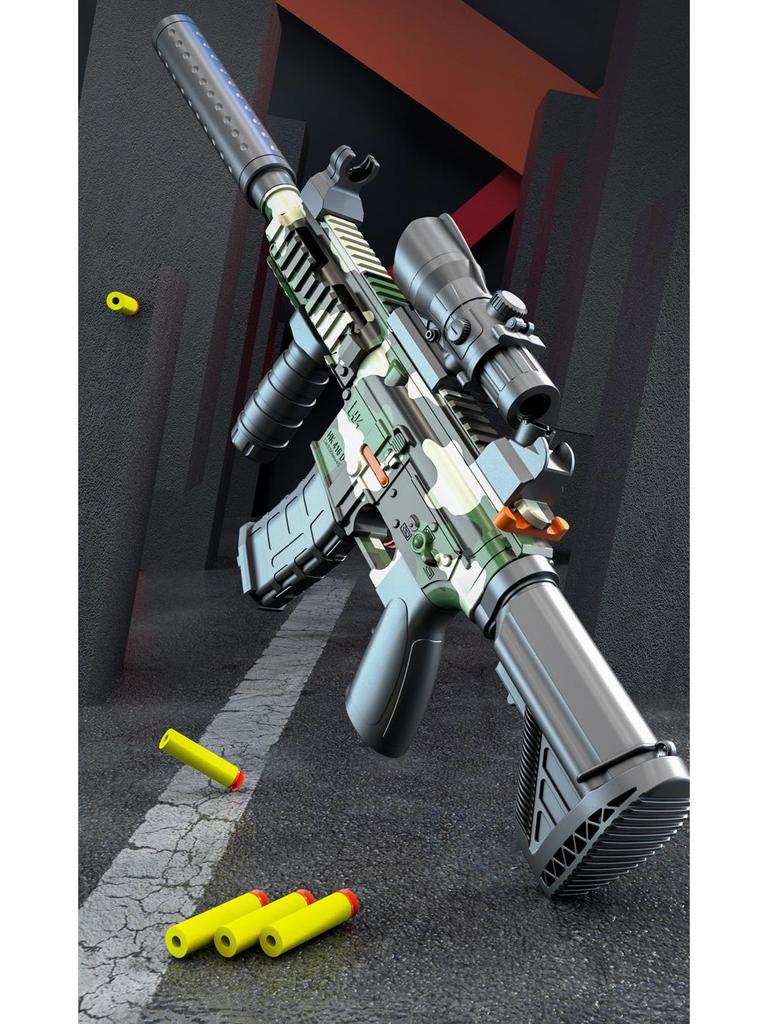 M416 Bolt-Action Soft Bullet Toy Gun - Single-Shot Simulation Rifle for Children's Play