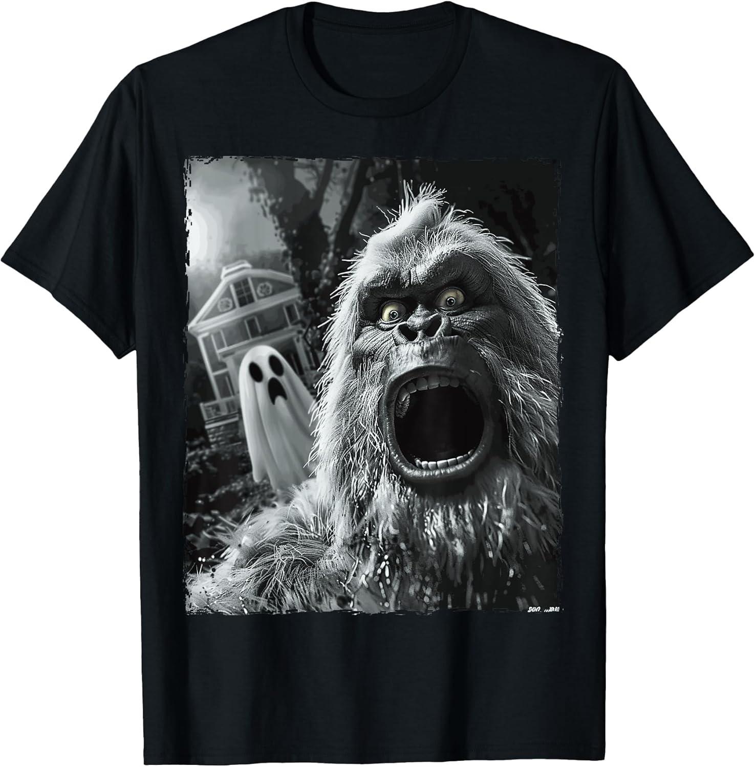 NEW LIMITED! Funny Bigfoot Sasquatch Halloween Tee - MADE IN USA S