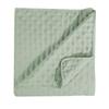 NULES Decorative bedspread - refreshing light green with embossed pattern - 200x220cm