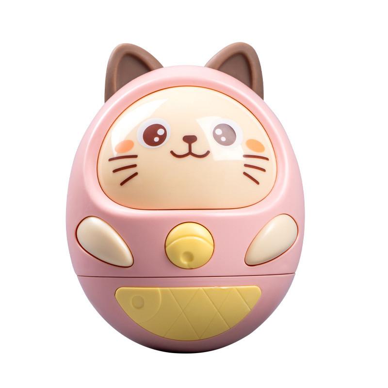 Cat Appearance Tumbler Toy With Sound And Light Effects And Interactive Shaking