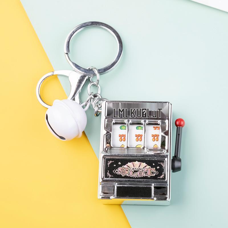 Mini Fruit Slot Machine Keychain: Fun Mixed Bag Pendant for All