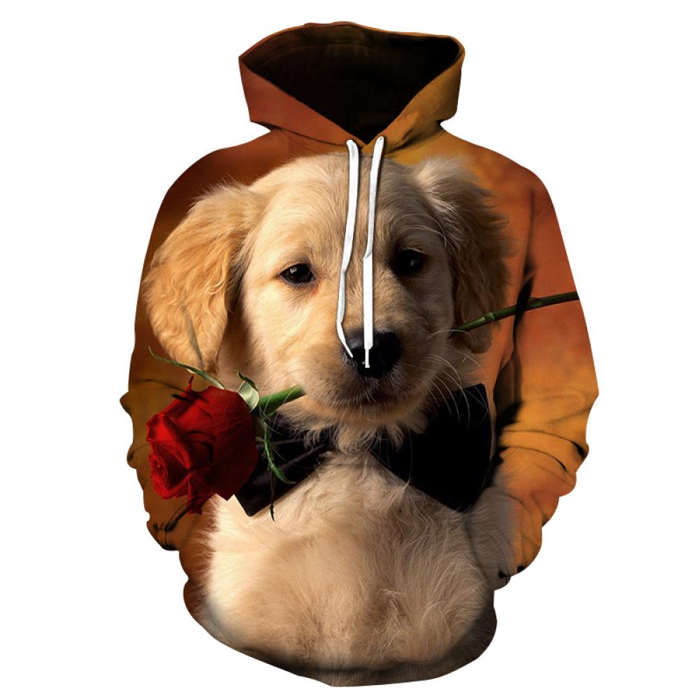 Módní jarní a podzimní staford bulteriér 3D tisk Mikina s kapucí Pánské a dámské Harajuku pes Hip hop Pánské mikiny s kapucí