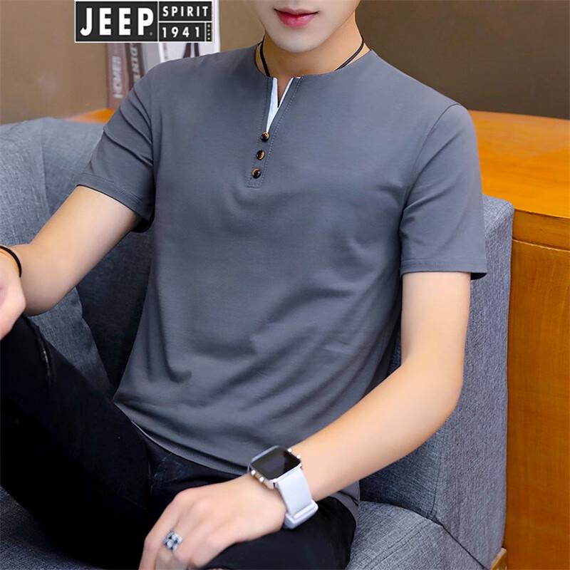 JEEP SPIRIT Men s Cotton Short Sleeve Polo Shirt M