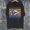 Jesus hat deinen Rücken Jiu Jitsu Mode T-Shirts Unisex Damen Reines Baumwoll-T-Shirt Kleidung