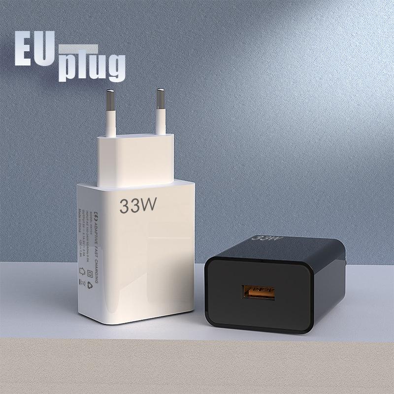 33W Usb Gan Phone Charger For Iphone For Samsung Huawei Xiaomi Pd Usb-A Fast Charging Power Adapter Smart Phone Tablet Trip