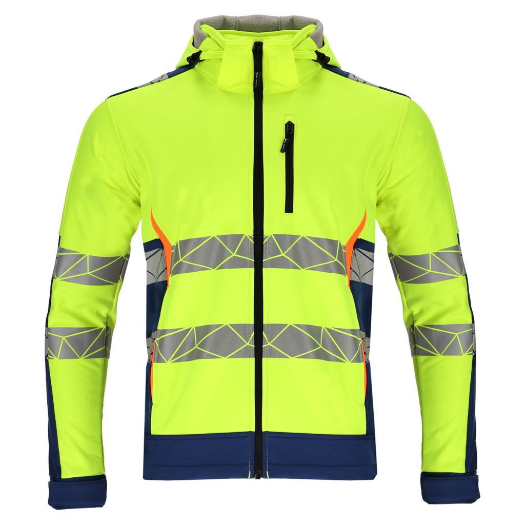 Hi-Vis Softshell Jacket Yellow-Blue, "", Ce, Lahti