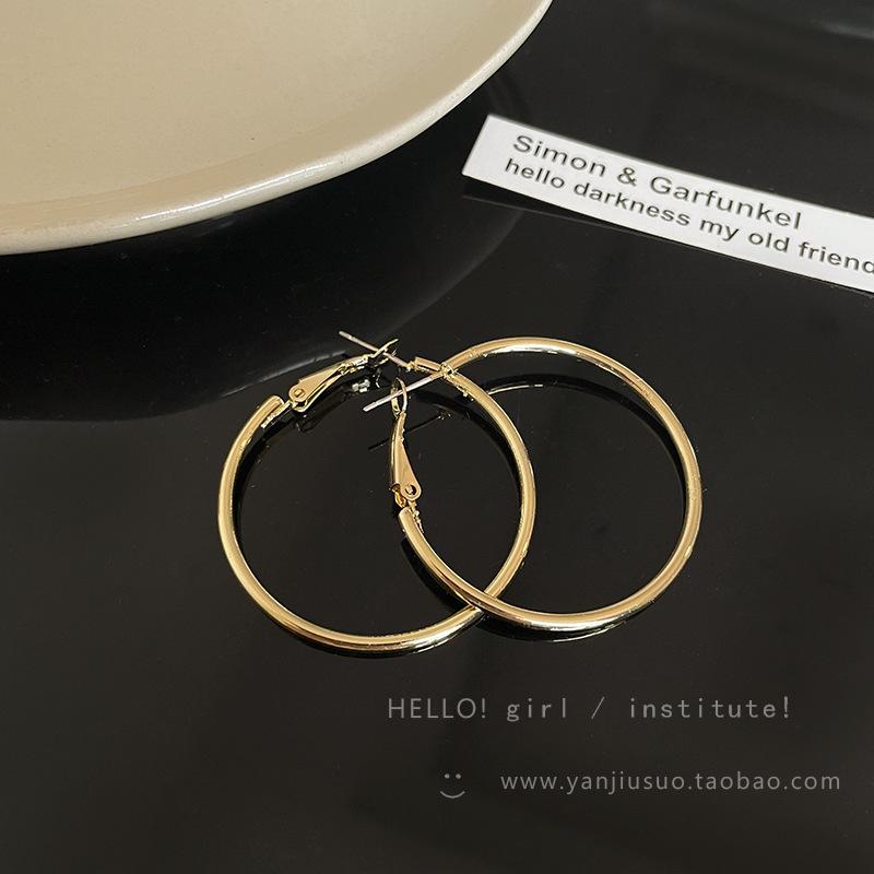 2025 Trendy 925 Silver Hoop Earrings: High-End European & American Style for Women