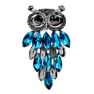Rhinestone Baykuş Broş Kadınlar Için Moda Hayvan Pin 2 Renk Mevcuttur Ceket Kazak Takı Yüksek Kalite Yeni