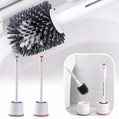 Silicone Toilet Brush With Liquid Daily Dead Corner Household Toilet Wash Brush Toilet Press Long Handle Toilet Brush Set