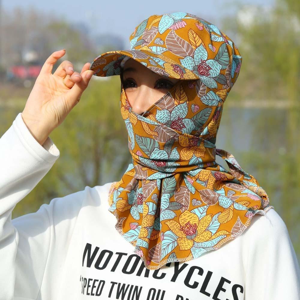Breathable Picking Tea Hat Flower Neck Protection Hat Sun Hat Sunshade Shawl Cap Spring