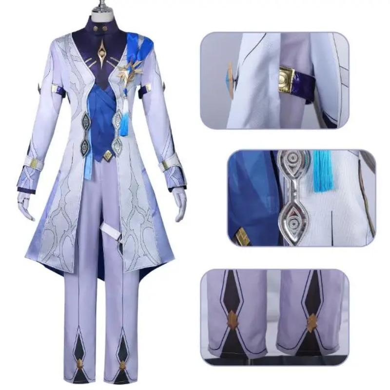 Game Honkai Star Rail Sunday Cosplay Anime Costume Wig Shoes Mr Sunday Uniform Halloween Party Carnival Role Play Outfits