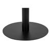 Bologna Coffee Table Ø70 Cm Marble Look, Black Legs, White.