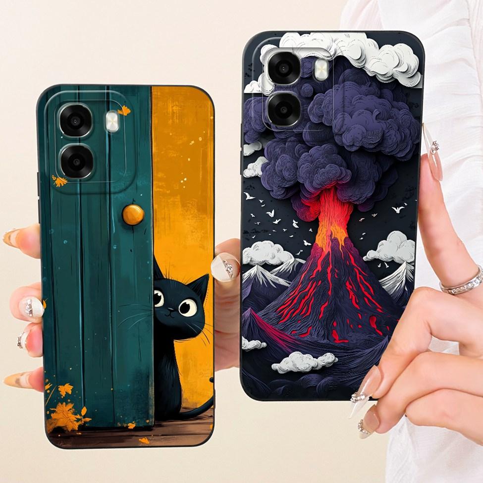 Case For Oppo A6 4G CPH2817 5G CPH2831 PLT120 Casing For Oppo A6 Cover Luxury Fashion Cute Cartoon Funny Painted Silicone Funda