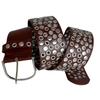 Luxury Design Eyelet Rivet Belt Punk Hollow Grommet Decorative Belt  for Women Club Outfit
