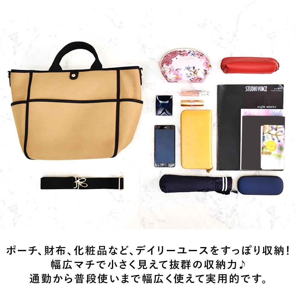 Gratante 24 Canvas 2-Way Tote Bag for Women, Commuter Bag (abb-g0018) (Gray Charcoal)