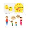 Analog Clocks Time Activity Set for Tactile Learning in Homeschooling - Educational Teaching Tools for Kids