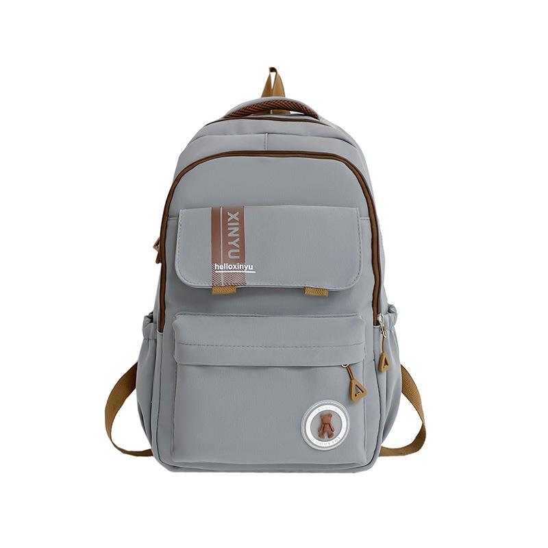 Schoolbag Japanese fresh and simple backpack unisex student schoolbag leisure commuting versatile going out travel backpack