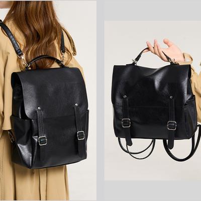 Damen Rucksack mit großem Fassungsvermögen Hochwertiges PU-Leder Vintage Taschen für Damen Schultaschen Reise Rucksack Damen Buchertasche Rucksack