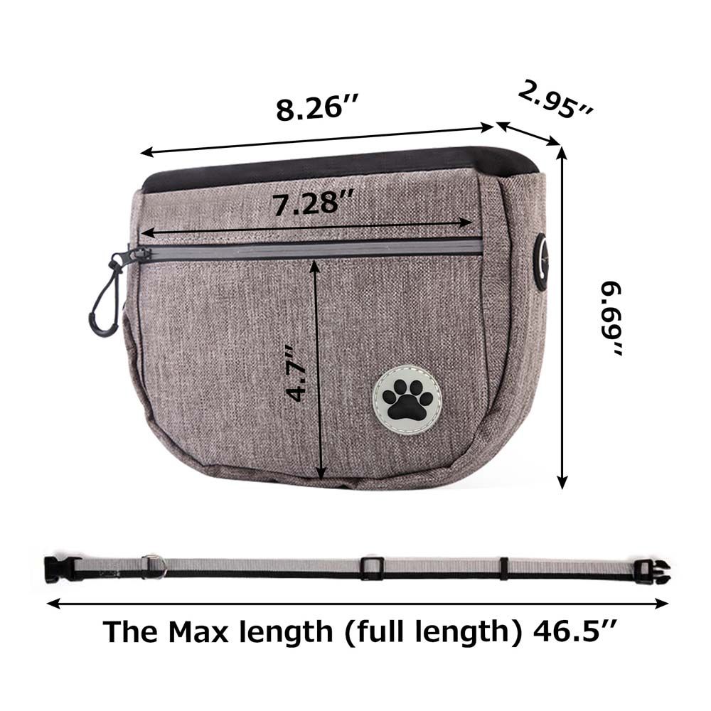 With Adjustable Waistband Feed Pocket Dog Training Bag Treat Pouch Food Waist Bag Pet Supplies