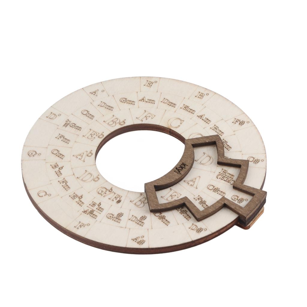 Hölzernes Melodie-Werkzeug Musikpädagogisches Rotierendes Quintenzirkel Holzrad für Musiker