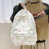 Schoolbag Cute Bow School Bag Junior High School Girl High School Student Girl Large Capacity Versatile Printed Backpack