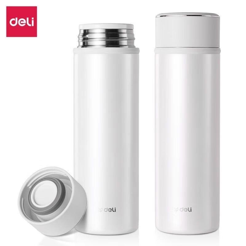Deli LL601-BWE 304 Stainless Steel Business Thermos Cup