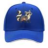 Playful Woodland Raccoon Mascot Illu Sandwich Baseball Cap Sun Cap Outdoor Workouts Hat