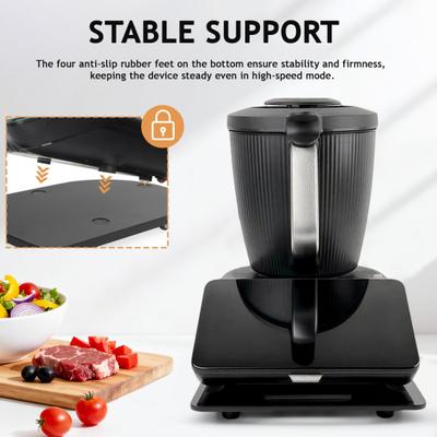 Mixer Sliding Mat for Thermomix TM7 Non-Slip Base Smooth Sliding Rollers Stable Support Shockproof Protection Easy To Move Practical Kitchen Accessory