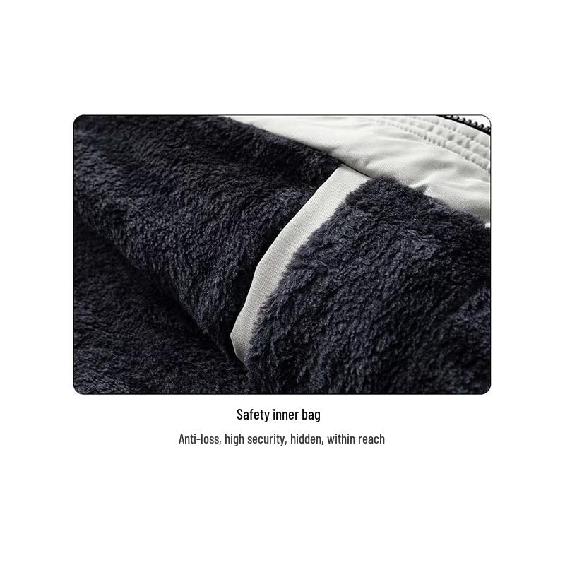 PLAYBOY Men's Fleece-Lined Hooded Cotton Jacket