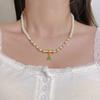 Shijia Pearl Necklace Women's Niche Light Luxury Design High-end Temperament Collarbone Chain Neck Chain Sweater Chain Bead Chain