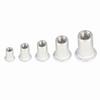 150 Piece New Metric M3 M4 M5 M6 M8 Flat Head Aluminum Rivet Nut Kit