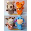 Animal Finger Puppet Display Rack for Kindergarten and Dollhouse Language Areas