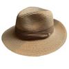 French Retro Light Coffee Straw Hat Women's Summer Sun Protection Holiday Straw Hat British Top Hat Seaside Beach Sun Hat