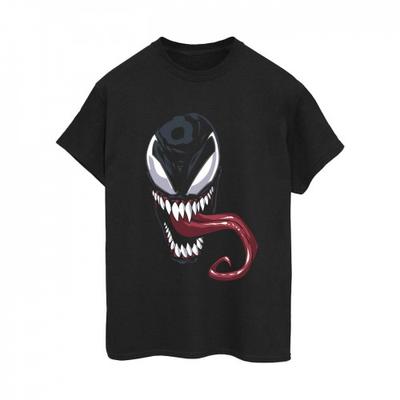 Womens/Ladies Venom Face Cotton Boyfriend T-Shirt