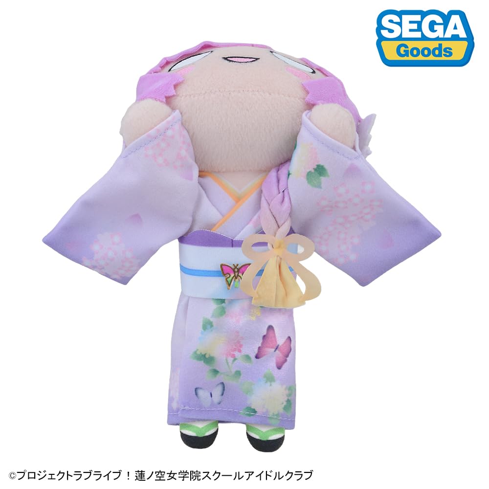 Love Hasunozora Academy School Idol Club Lying Down Plush Toy Anyoji Kaga Yuzen Collaboration Pattern Live! Girls' "Himeme - Costume" (S)