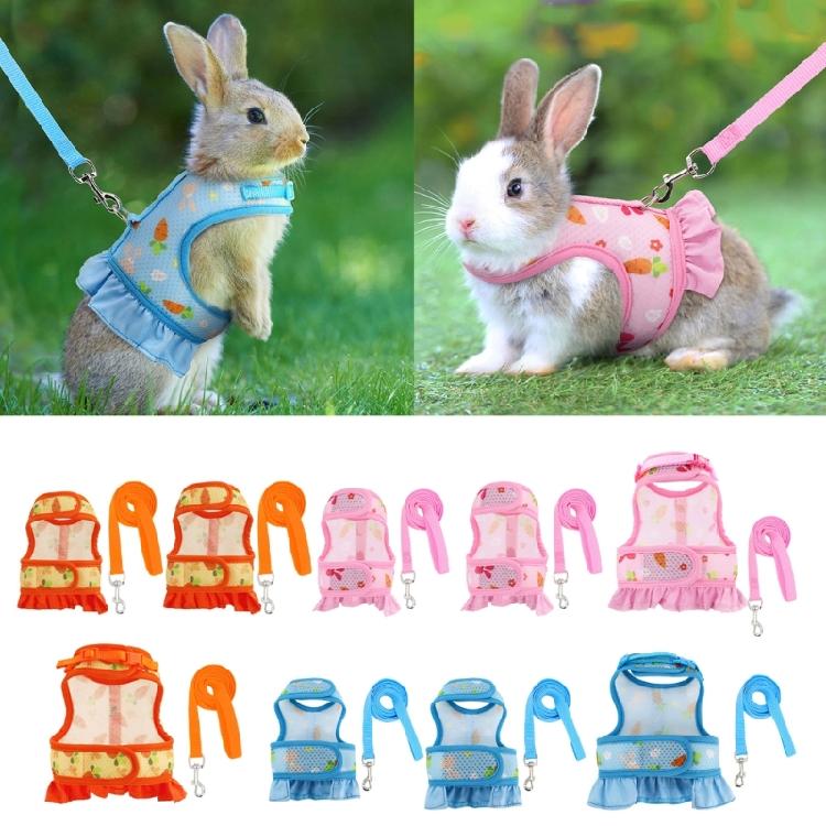 Kaninchen Geschirr und Leine Kleintierkleidung für Kaninchen Meerschweinchen Kleintier