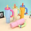 Haskoss Cold Brew Coffee Cup, Ice Cup, Large Capacity Chara Collabo Water Bottle, Thermal Mug, Tumbler, and Coffee Cup, Yellow