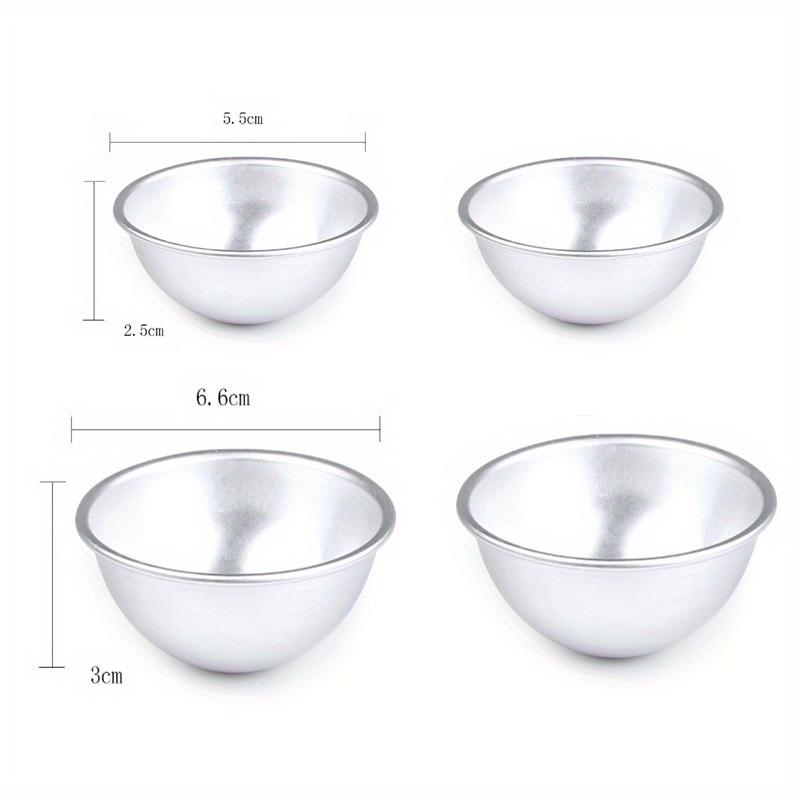 

Aluminium Alloy Daifuku Dessert Mould Half Round 3D Mochi Mold Snowball Dessert Sphere Bath Cake Pastry Mould Home Kitchen Tool