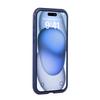 For iPhone 16 Pro Magnetic Case Stress Relief Kickstand TPU + PC Transparent Protective Phone Cover