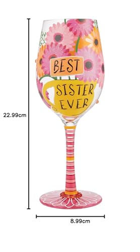 Lolita Wine Glass, Best Sister Ever, 6010660