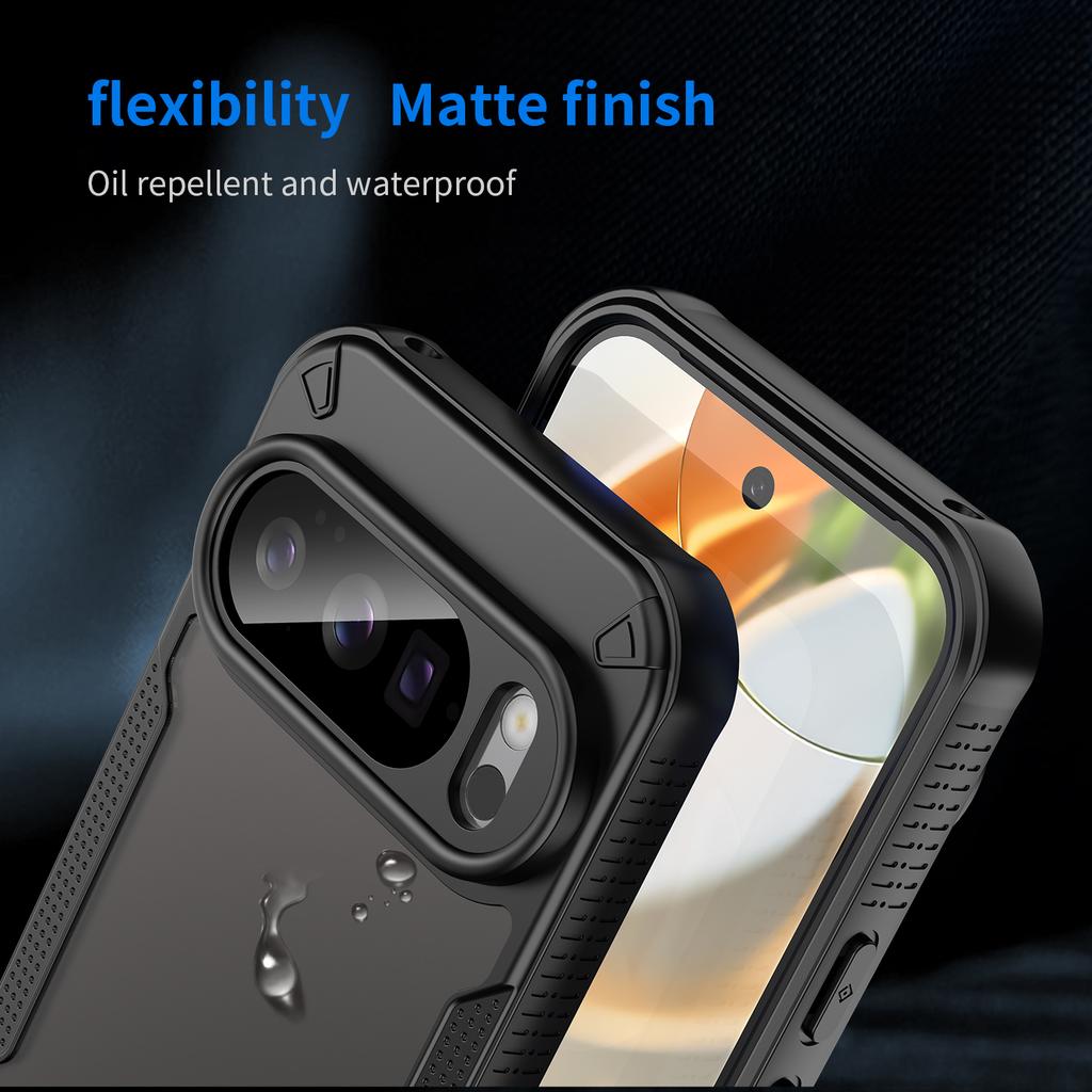 For Google Pixel 10 Pro Case PC+TPU Semi-Transparent Frosted Finish Protective Phone Cover