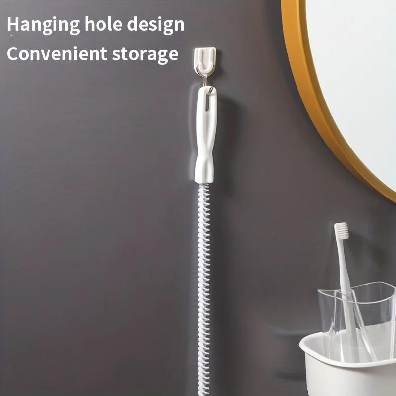 Cepillo para dragar tuberías, para baño, para cabello, alcantarillado, fregadero, limpiador de desagües, limpiador flexible, eliminador de obstrucciones, herramientas de limpieza