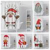 Home Decoration Shower Curtains for Bathroom Waterproof Curtain Fabric Modern Nordic Style Living Room Merry Christmas Winter