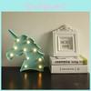 Adorable Cute Unicorn Head Led Letter Table Lamp Perfect For Children's Room Decor