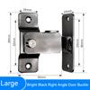 1/2PCS 90 Degree Right Angle Door Latch Stainless Steel Door Lock Bolt for Barn Sliding Door Flip Door Buckle Household Supplies