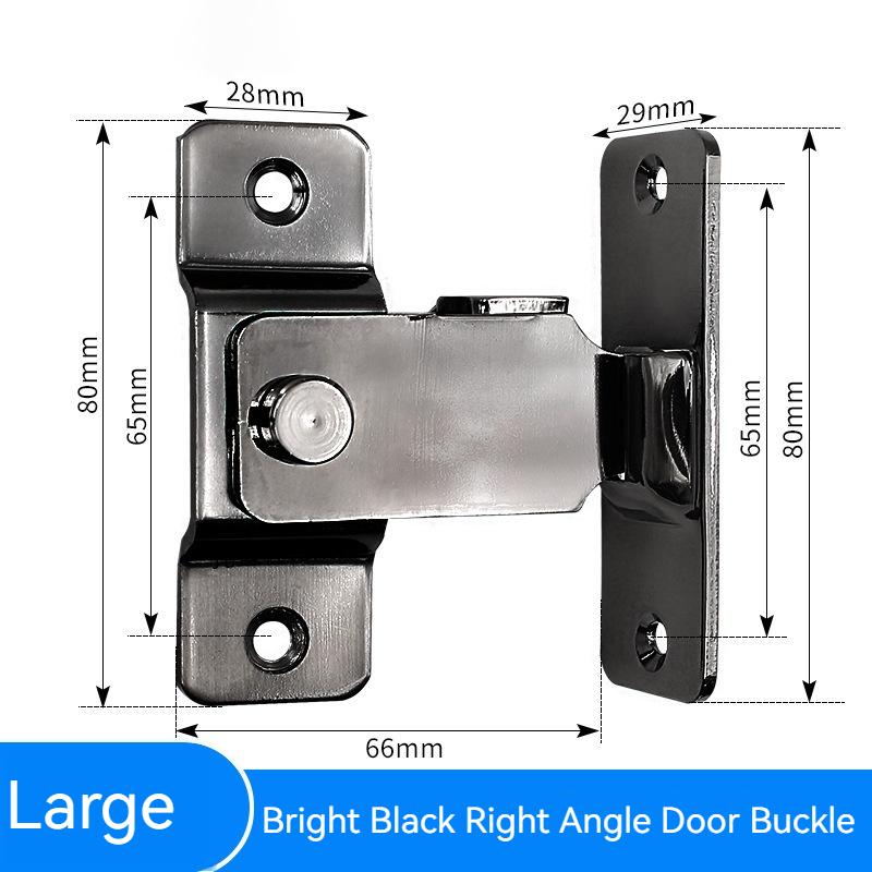 1/2PCS 90 Degree Right Angle Door Latch Stainless Steel Door Lock Bolt for Barn Sliding Door Flip Door Buckle Household Supplies