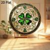 Bohemian Celtic Knot & Four-Leaf Clover Acrylic Wall Art - St. Patrick's Day Gift, No Electricity Needed, Indoor/ Outdoor Decorative Light Catcher 