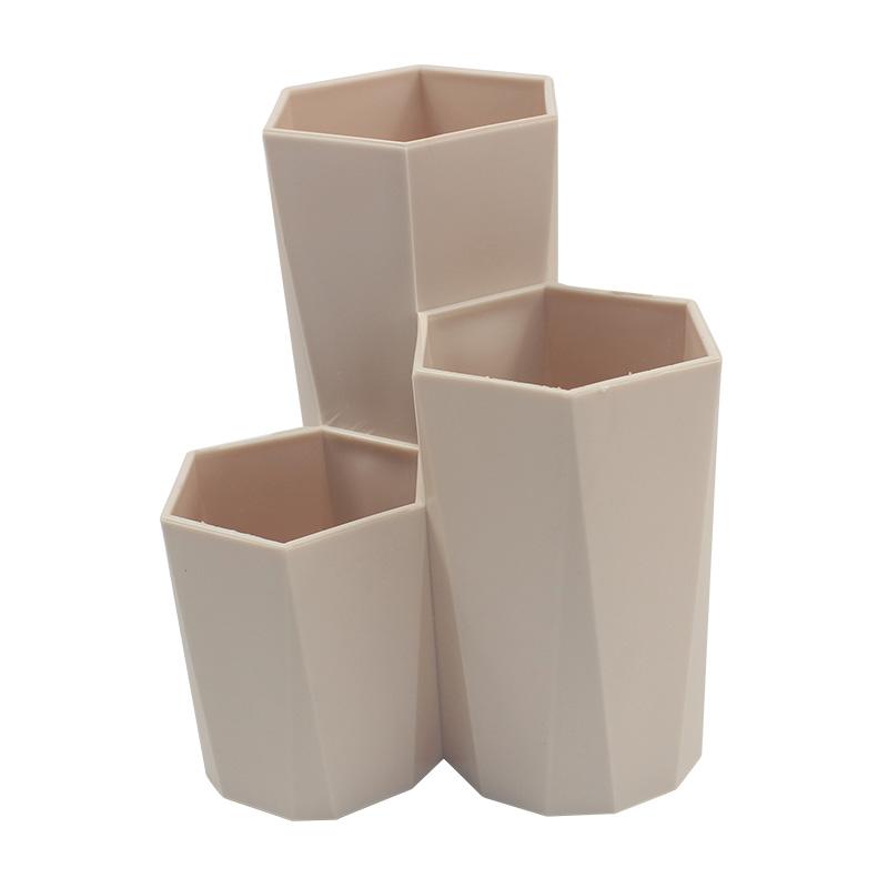 3 gitter Make-Up Pinsel Lagerung Box Desktop Organizer Dressing Tisch Bad Lagerung Augenbrauen Bleistift Make-Up Organizer Halter